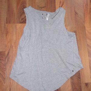 fabletics Size small  crop  gray tank top womens athletic work out shirt